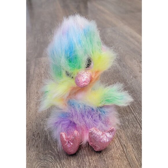 TY Beanie Boos Asha Rainbow Ostrich No Hang Tag - Picture 2 of 7